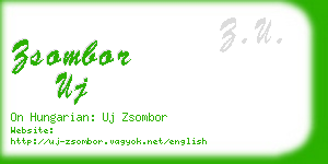 zsombor uj business card